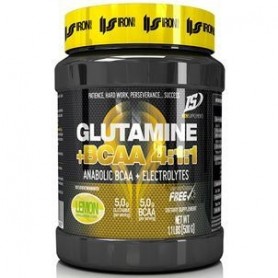 Aminoácidos ramificados con glutamina Iron Supplements Glutamina + BCAA 4:1:1 500 gr