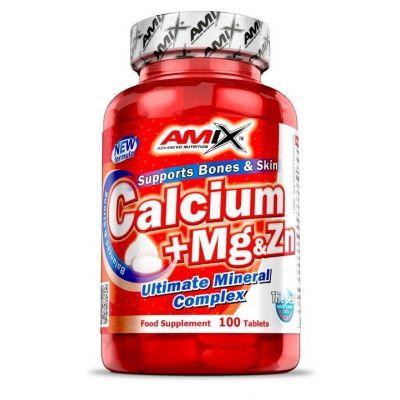 Vitaminas y Minerales Amix Calcio + Magnesio + Zinc 100 tabl