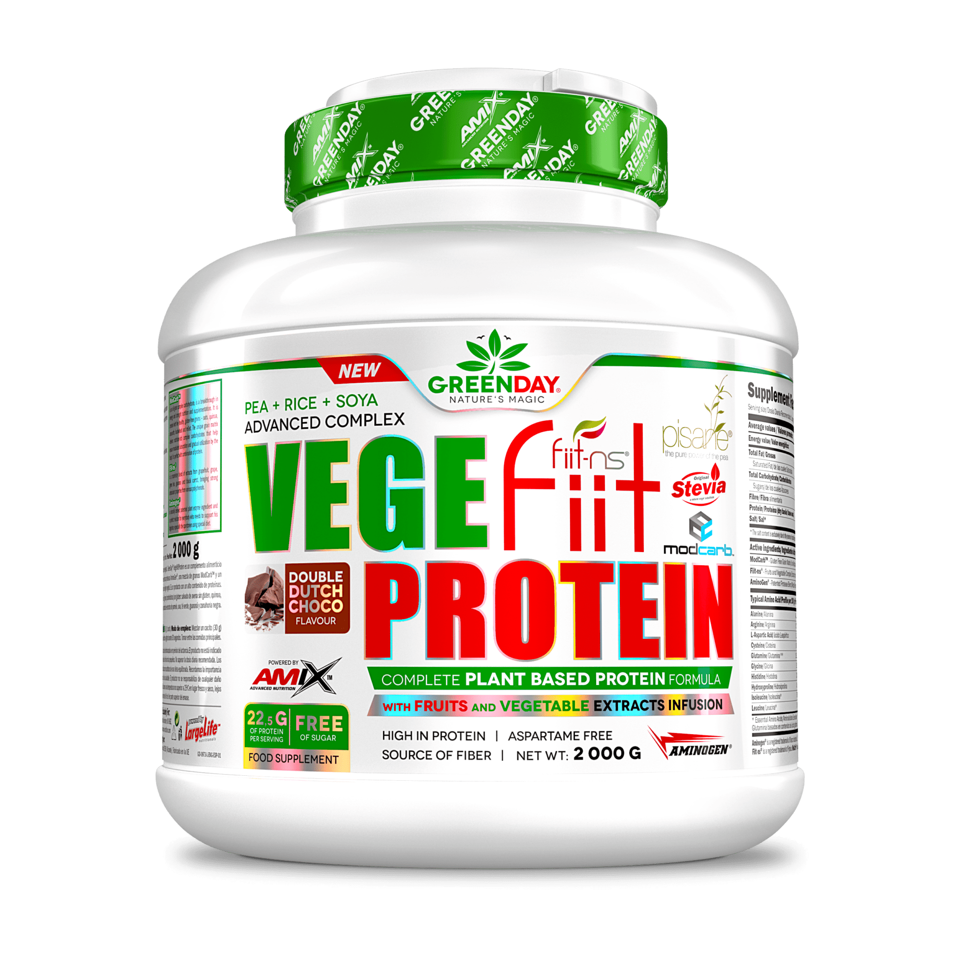 Proteinas Vegetales AMIX GREENDAY Vegefiit Protein Proteina Vegetal 2 kg Proteina Online Proteinas Vegetales AMIX GREENDAY Vegefiit Protein Proteina Vegetal 2 kg Proteina Online